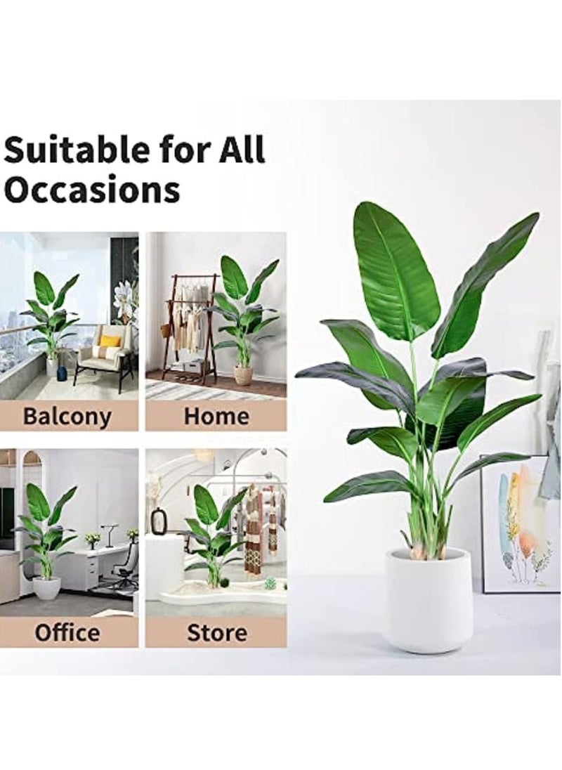 Generic Artificial Bird of Paradise Plant,Faux Palm Tree with Real Touch Leaves and Adjustable Branches,Fake Plants for Home Office Indoor Outdoor Decor (180cm)  - Image 4