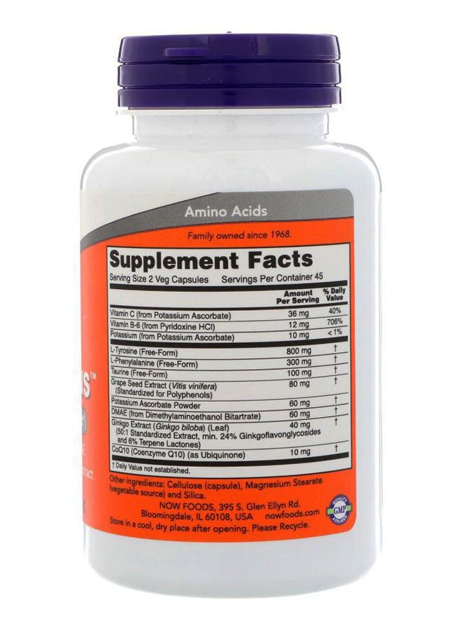 Now Foods True Focus Dietary Supplement - 90 Capsules - Image 2