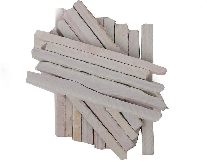 Earthy Goodies Edible Natural Limestone Slate Bars - Pack of 50 (325 grms) White Chalk Pencils - Image 3