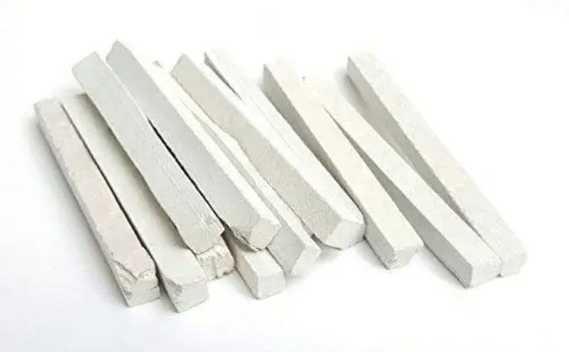 Earthy Goodies Edible Natural Limestone Slate Bars - Pack of 50 (325 grms) White Chalk Pencils - Image 4