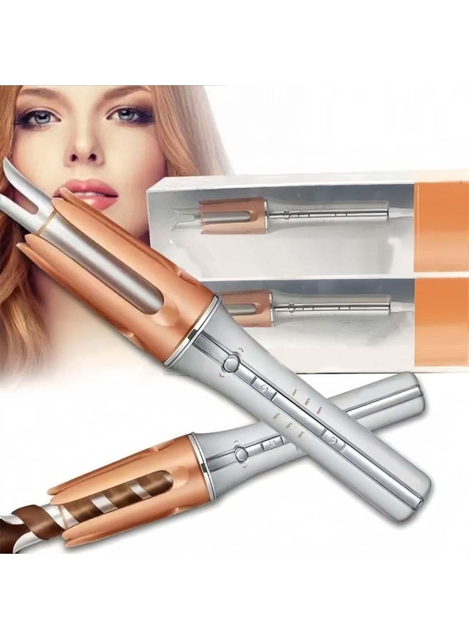 TIGER Automatic Hair Curler with Negative Ion Technology - Electric Hair Styler for Long-Lasting Curls & Natural Waves, Fast Heating Ceramic Barrel, Adjustable Temperature Settings, Anti-Tangle Design, Lightweight & Portable Hair Curling Tool for Women - Image 2