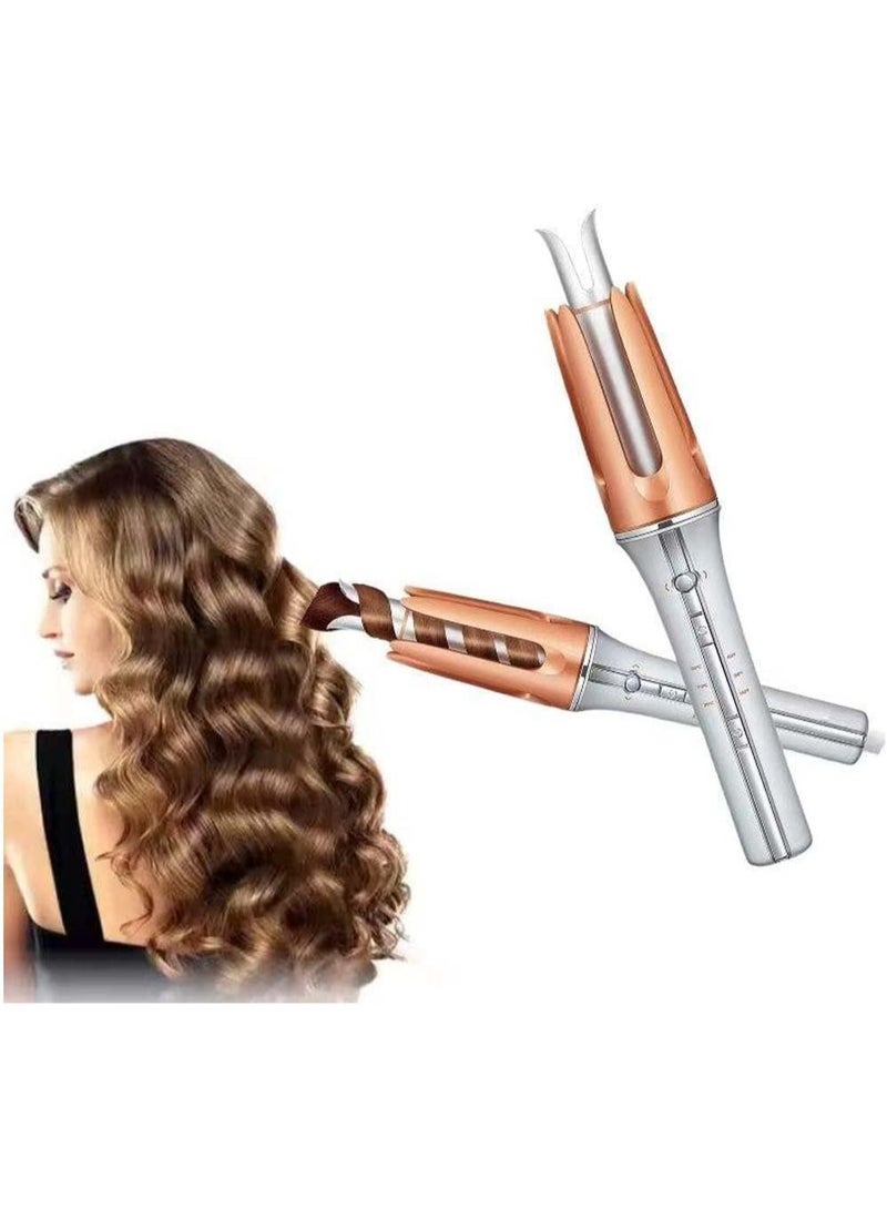 TIGER Automatic Hair Curler with Negative Ion Technology - Electric Hair Styler for Long-Lasting Curls & Natural Waves, Fast Heating Ceramic Barrel, Adjustable Temperature Settings, Anti-Tangle Design, Lightweight & Portable Hair Curling Tool for Women - Image 1