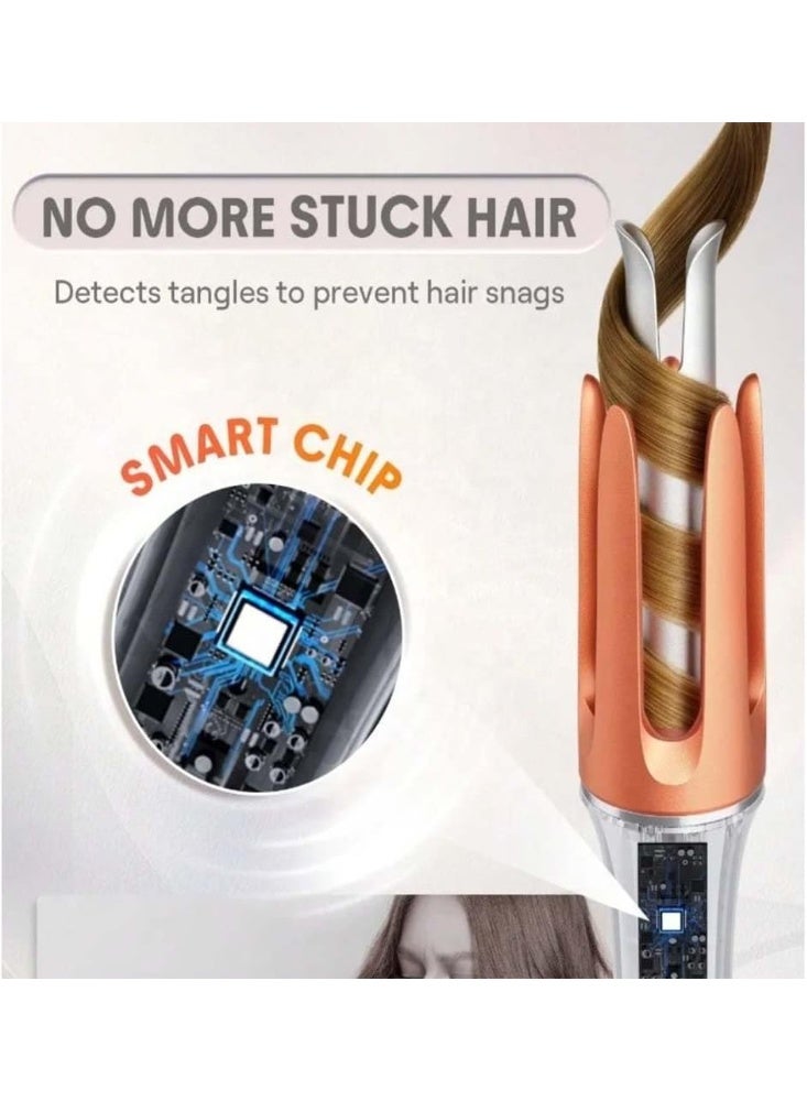 TIGER Automatic Hair Curler with Negative Ion Technology - Electric Hair Styler for Long-Lasting Curls & Natural Waves, Fast Heating Ceramic Barrel, Adjustable Temperature Settings, Anti-Tangle Design, Lightweight & Portable Hair Curling Tool for Women - Image 5