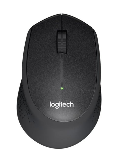 Logitech M330 Silent Plus wireless mouse, 2.4GHz wireless, USB Nano receiver, 1000 DPI optical tracking, 3 buttons, 24-month battery life, suitable for PC/Mac/laptop - black