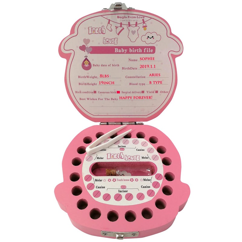 PAMBO Baby Tooth Fairy Keepsake Box | Child Tooth Saver & Holder Gift Box for Girls - Image 3
