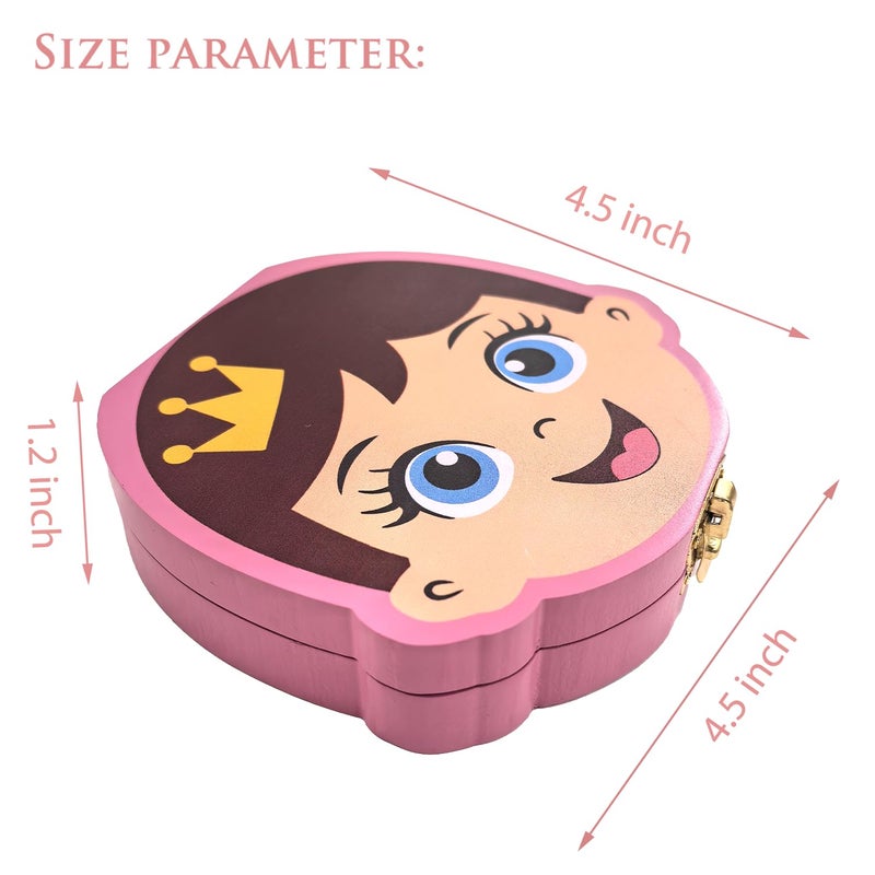 PAMBO Baby Tooth Fairy Keepsake Box | Child Tooth Saver & Holder Gift Box for Girls - Image 4