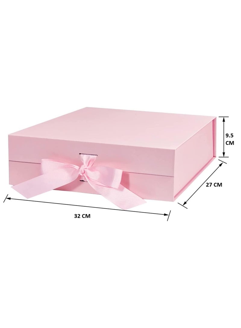 general Luxury Magnetic Gift Box, Pink Large Gift Box with Ribbon,Folding Gift Boxes for Presents With Lid, Suitable for Festival, Birthday, Anniversary, etc - Image 4