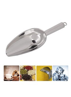 Ice Scoop, Stainless Steel Scoop for Freezer Popcorn Machine Maker Candy Flour Spoon Shovel Cream Kitchen Bar Wedding Party Sliver