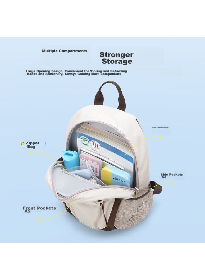 Ninth Castle The Ninth Castle Children's Backpack, Kindergarten Boys' Cute Lightweight Breathable Backpack, 3-9 Years Old Girls' Outdoor Study Small Backpack - Image 2