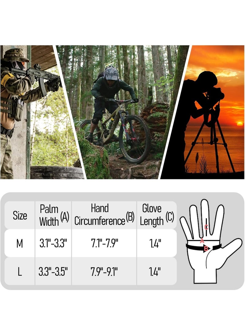 Fingerless Tactical Gloves Touchscreen Work Gloves with Hard Knuckle Half Finger Utility Gloves for Sports Work Outdoor - Image 5