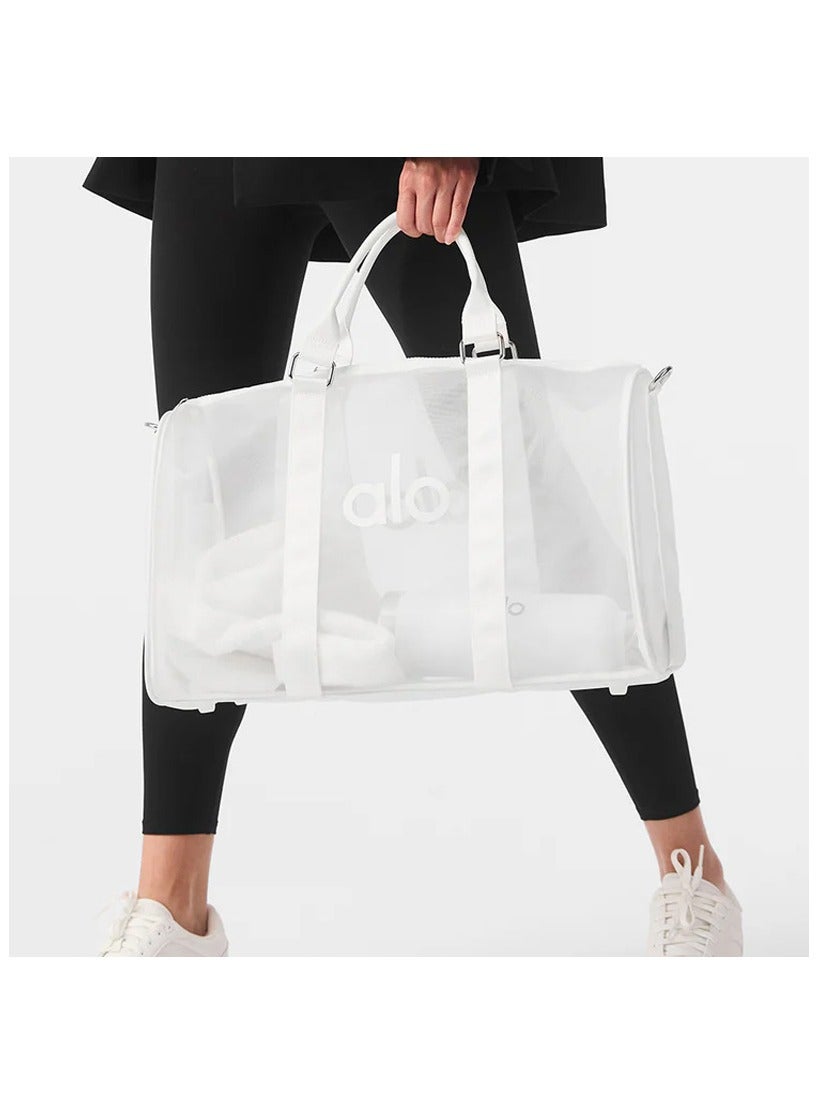 alo ALO White style yoga transparent net bag luggage bag