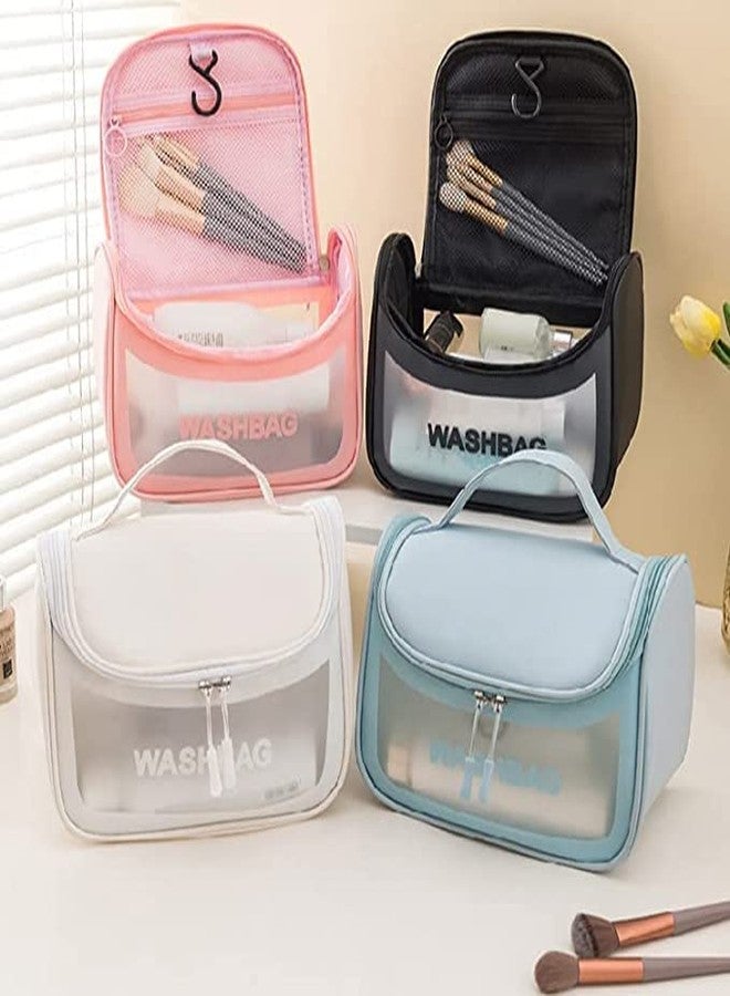 LOZOX Hanging Toiletry Bag, Clear Toiletry Carry Pouch, Waterproof Toiletry Travel Bag for Men and Women, Cosmetic Makeup Bag, Toiletry Wash Storage Bag for Travel Cosmetic Bathroom(Random Color) - Image 4