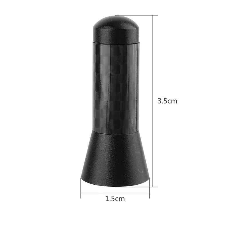 Universal 4 Inch Carbon Fiber Car Antenna Short Aluminum Design for Vehicles - Image 3