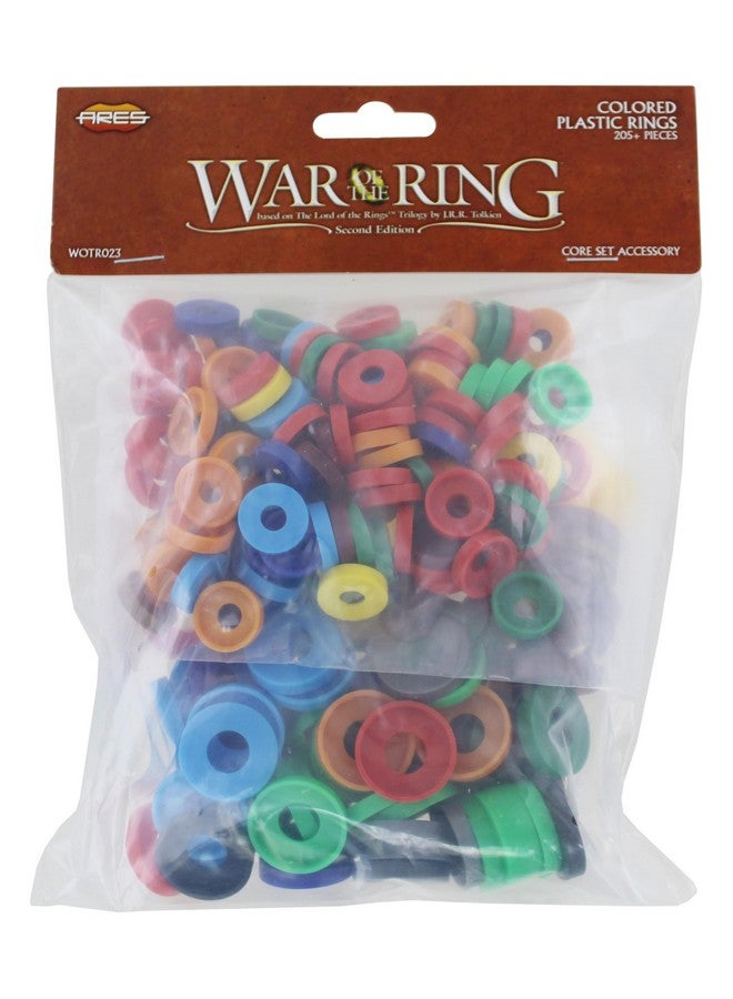 Ares Games War of The Ring Colored Plastic Rings - Core Set (205+ Pieces) - Image 1