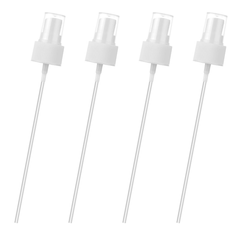 Salbsever 4 Pack Spray Bottle Top, Spray Bottle Nozzle Sprayer Tops Replacement Pump Plastic for Essential Oil Bottles, White - Image 1