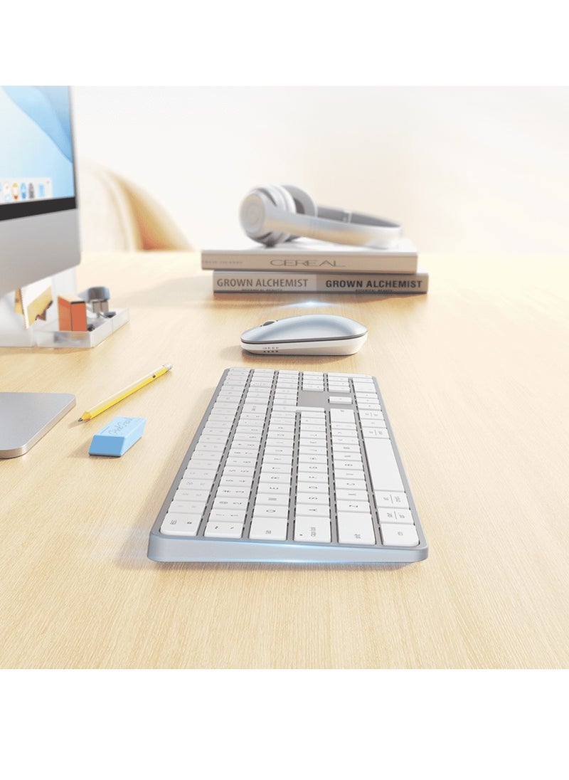 Meetion - MEETION Ultra-Thin Full-Size Wireless Office Combo iKey C230 Universal Synchronization Protocol 2.4 Wireless & Bluetooth Dual Mode Redefine the Seriousness of Aesthetics - Image 1