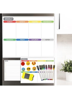 Magnetic Dry Erase Refrigerator Calendar Monthly Calender And Today List Fridge Whiteboard With Back Magnet Color Planner White Board