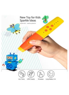 Y&D 3D Pen, 3d Printing Pen Rechargeable Use, Drawing Stencils Doodler with 3 Colors Pla Filament Refills, Speeds and 2 Temperatures Are Adjustable, Art Crafts Gift for Kids, Adults  - Image 4