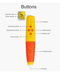 Y&D 3D Pen, 3d Printing Pen Rechargeable Use, Drawing Stencils Doodler with 3 Colors Pla Filament Refills, Speeds and 2 Temperatures Are Adjustable, Art Crafts Gift for Kids, Adults  - Image 5