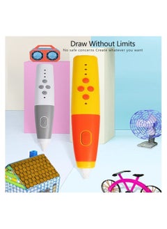 Y&D 3D Pen, 3d Printing Pen Rechargeable Use, Drawing Stencils Doodler with 3 Colors Pla Filament Refills, Speeds and 2 Temperatures Are Adjustable, Art Crafts Gift for Kids, Adults  - Image 3