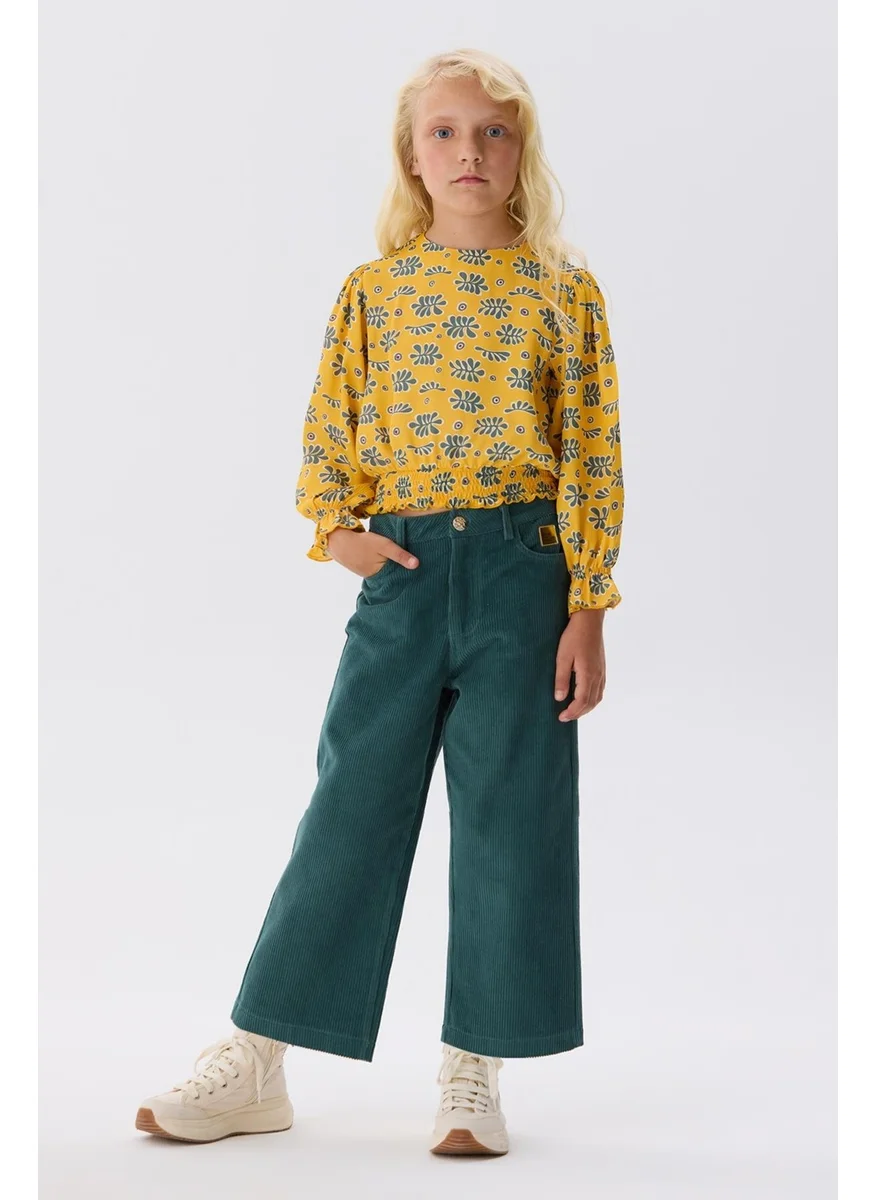 TYESS Bg Store Girl Patterned Blouse