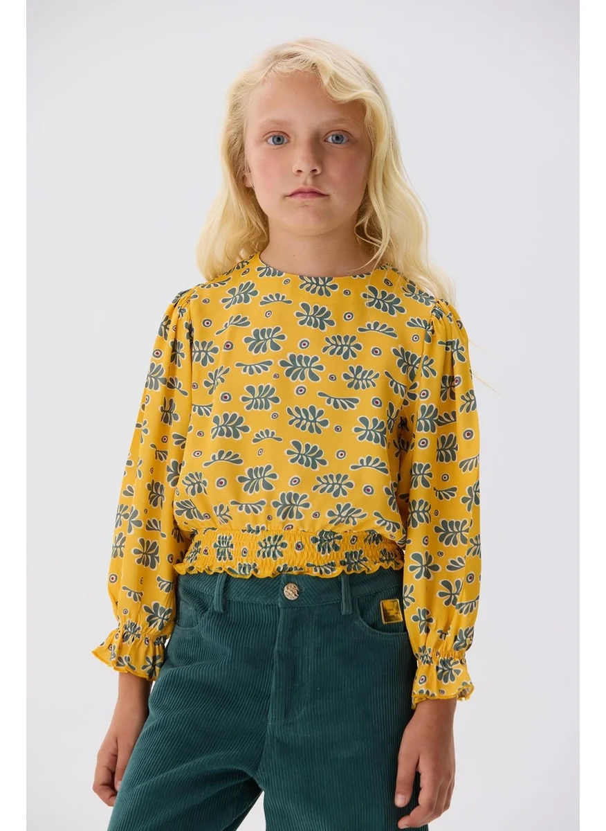TYESS Bg Store Girl Patterned Blouse