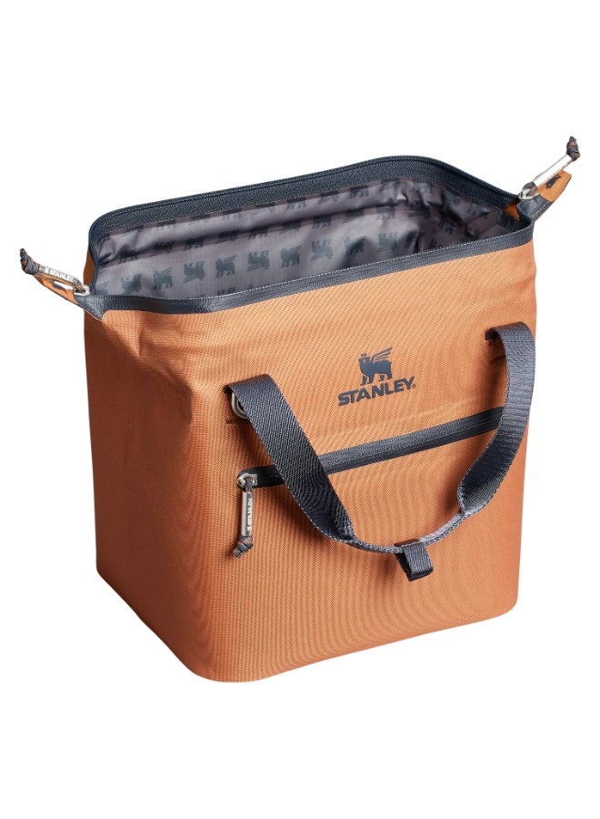 Stanley All Day Julienne Mini Cooler Bag 7.4 QT (10 Can) | Compact Soft Cooler for Picnics, Beach, Hiking & Daily Commute | 12H Cooling Performance with Leak-Proof Winged Bear Liner | Unique Doctor’s Bag Hinge-Top Design | Recycled Polyester | Adjustable Strap, Front Zip Pocket, Lightweight 0.41 kg | Portable Insulated Lunch Tote for Snacks, Meals, Drinks & Outdoor Adventures - Image 3