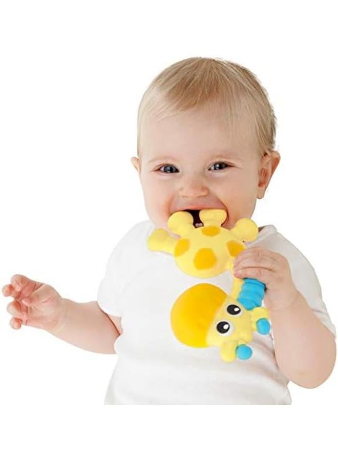 بلاي غرو عضاضة طبيعية من اللاتكس تصدر صوت صرير وتهدئ للأطفال، عبوة من 0 قطع - Image 2