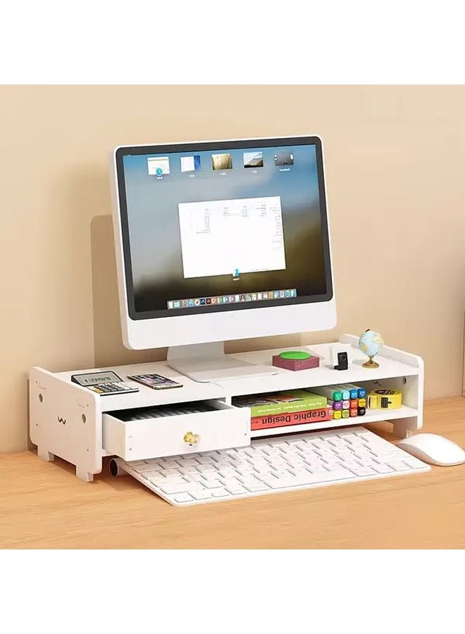 حامل شاشة كمبيوتر مكتبي بتصميم أجوف لطيف، إكسسوارات لوازم مكتبية - Image 5