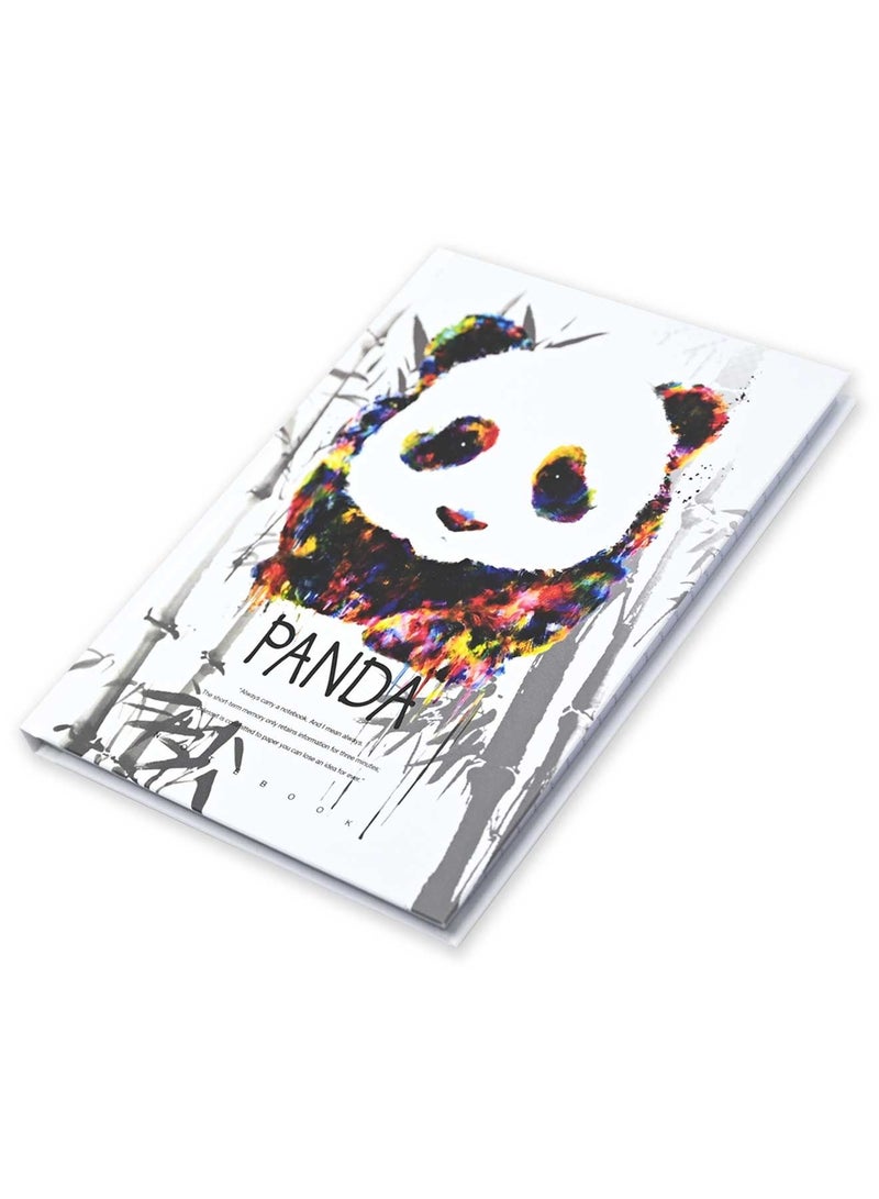FIS 5 Pieces Hard Cover Notebook 96 Sheets A5 Panda Design - Image 3
