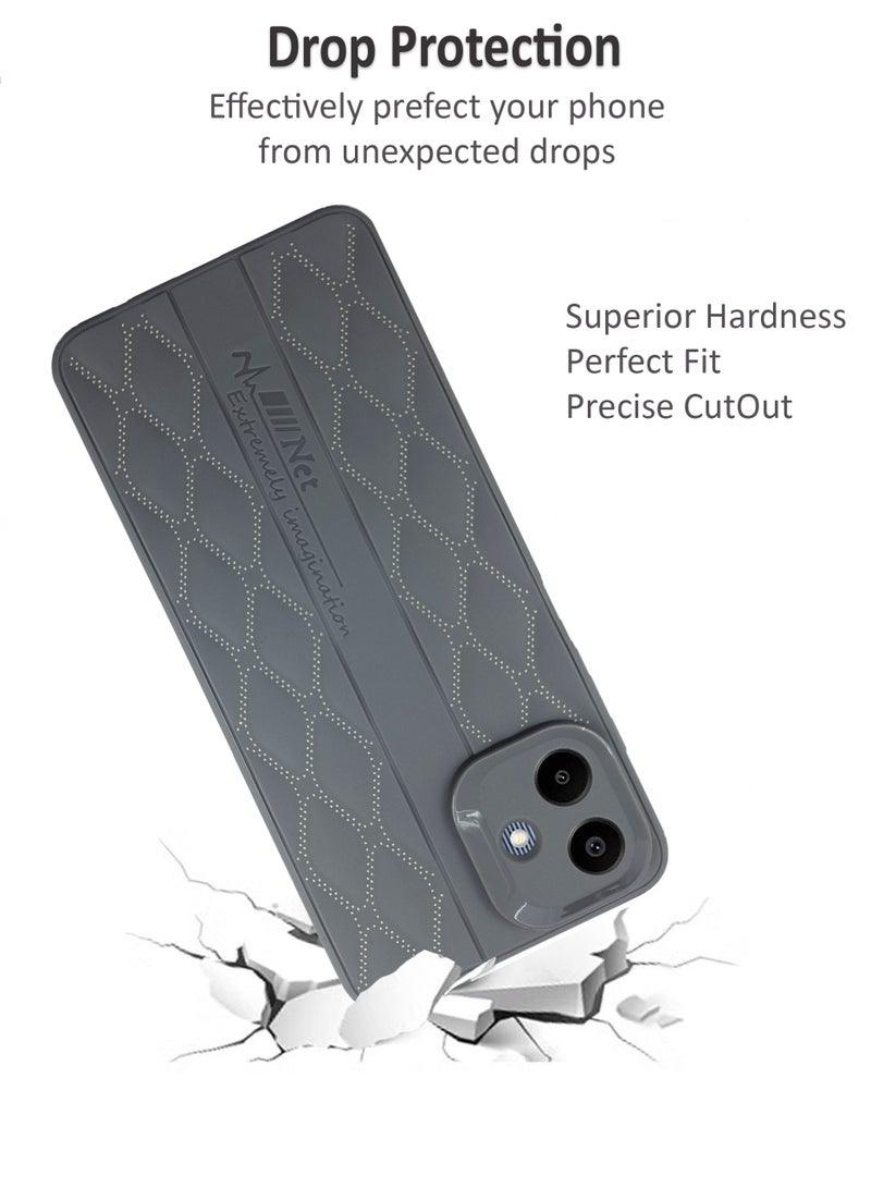 Waldic Samsung Galaxy A07 Premium Case | Premium Silicone Case Cover Designed for Samsung Galaxy A07 | Samsung Galaxy A07 Case Camera and Drop Protection Thin Protective Back Cover Case for Samsung Galaxy A07 - Grey - Image 2