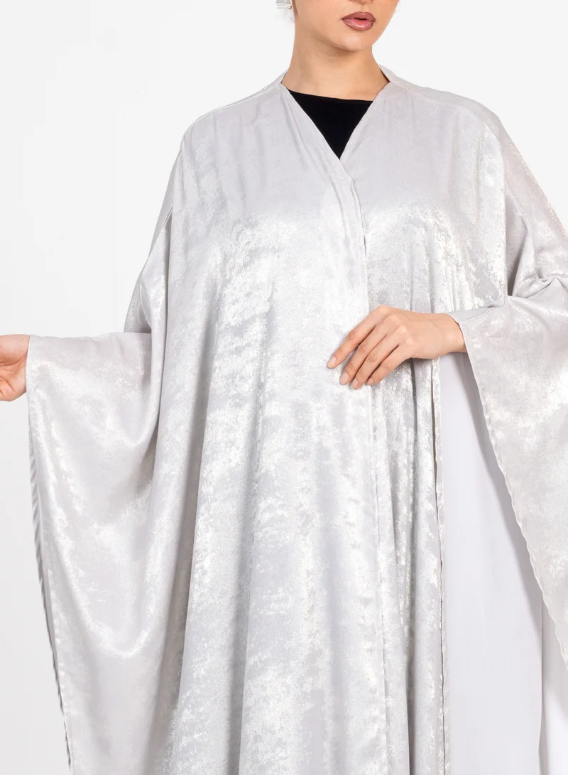 Rosette Abaya Off White Stylish Bisht