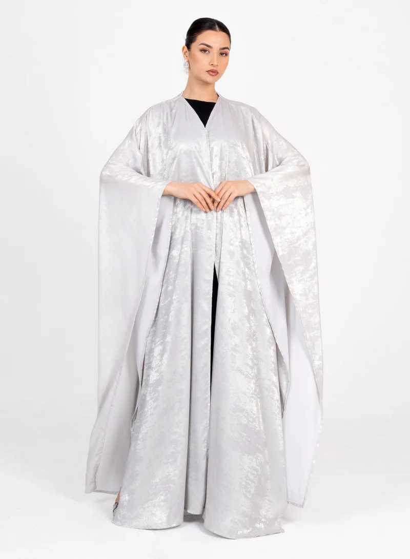 Rosette Abaya Off White Stylish Bisht