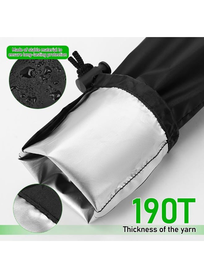 TOPPERFUN 1 Pair Car Windshield Wipers Dust Cover Auto Front Wiper Protective Guards for Cars Trucks Black - Image 3