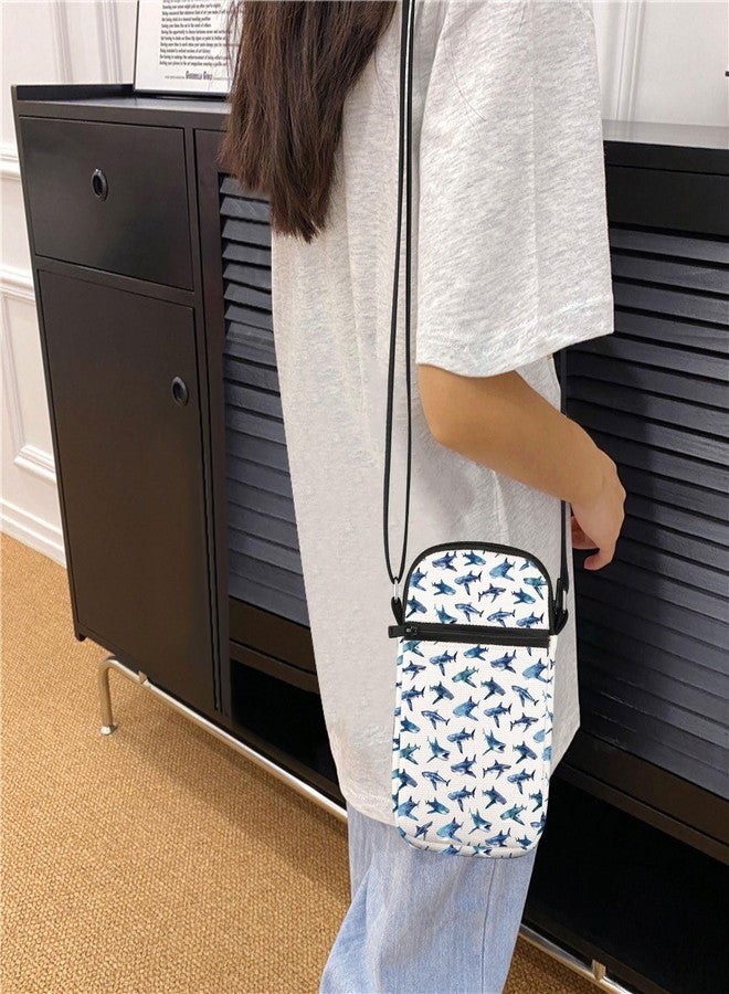 HOLLP Whale Shark Lover Gift Whale Shark Anatomy Crossbody Bag Ocean Animal Christmas Birthday Travel Small Sling Bag (WHALE SHARK) - Image 3
