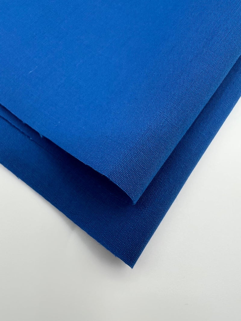 EOVEA - Cotton Polyester Fabric by The Yard – 60" Wide Broadcloth Fabric, Soft, Lightweight & Breathable Material for Lining, Curtains, Bedding, Skirts, Sewing Projects (Royal Blue, 1 Yard) - Image 3