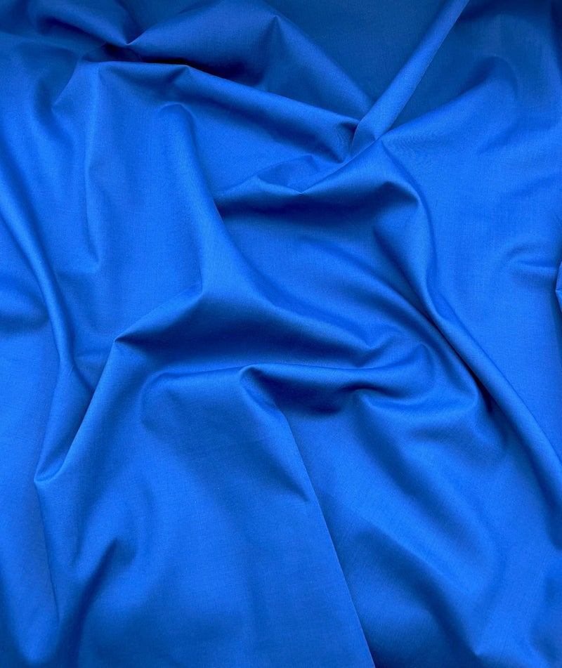 EOVEA - Cotton Polyester Fabric by The Yard – 60" Wide Broadcloth Fabric, Soft, Lightweight & Breathable Material for Lining, Curtains, Bedding, Skirts, Sewing Projects (Royal Blue, 1 Yard) - Image 2