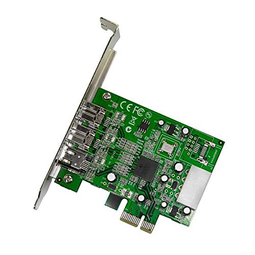 Startech.com StarTech.com 3 Port 2b 1a 1394 PCI Express FireWire Card Adapter - 1394 FW PCIe FireWire 800 / 400 Card , TAA (PEX1394B3)  - Image 3