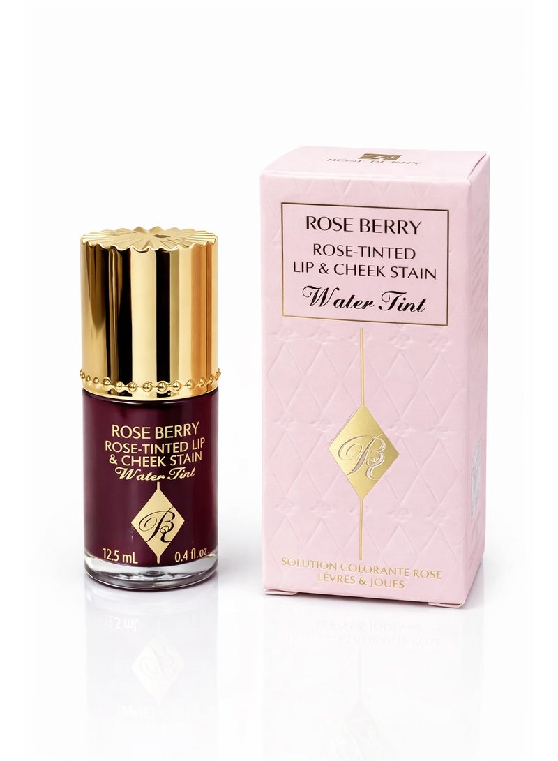 Rose-Tinted Lip & Cheek Stain – Water Tint, Long-Lasting Natural Finish (12.5 ml)