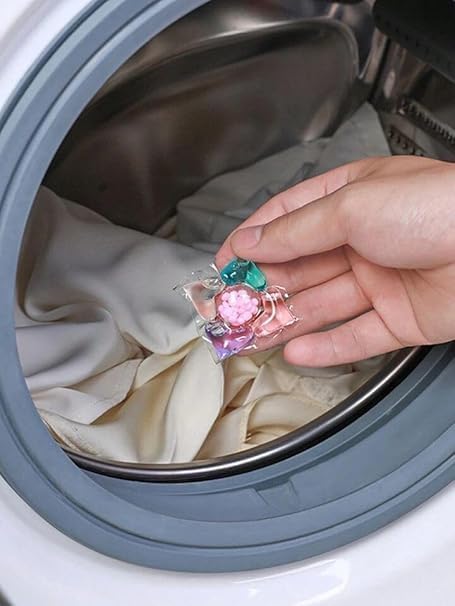Wrishay 5 in 1 matic laundry pods for washing machine suitable for Front/Top Load, Odor, Stain Remover, Semi-automatic Detergent pods, smart shot Laundry Cleaning Tablets(Pack of 20) - Image 2
