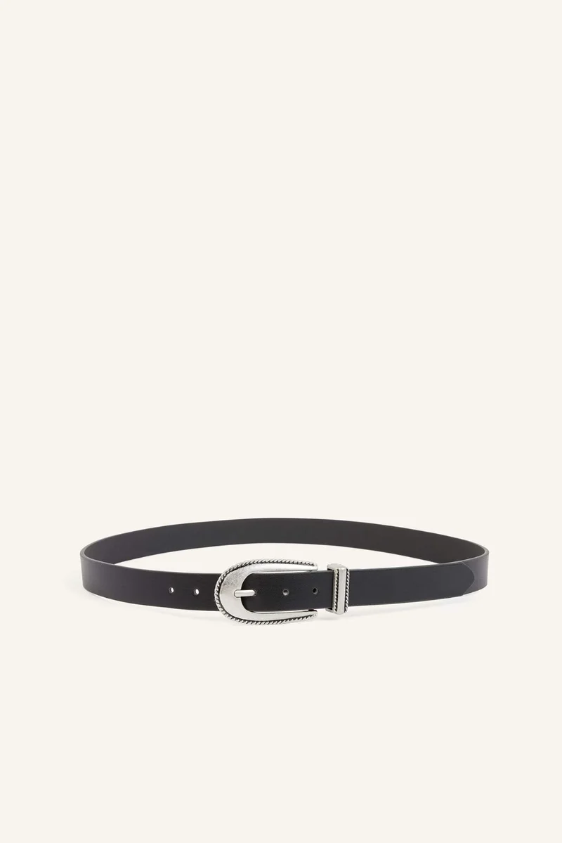 Defacto Manuka x Defacto Woman Rectangular Buckle Faux Leather Belt