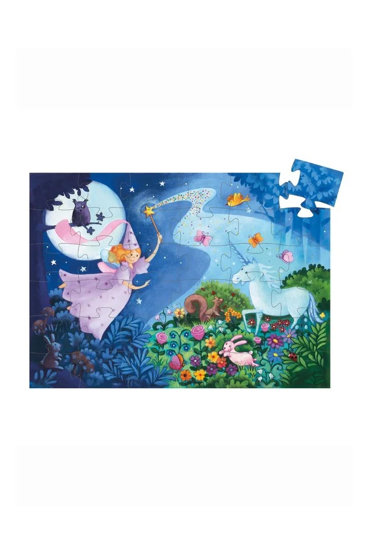 DJECO Fairy And Unicorn Puzzle - 36Pcs