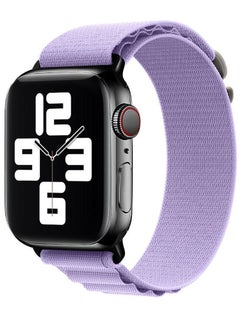 Apple Watch Band Alpine Loop Band 38mm 40mm 41mm Women Men Adjustable with Metal G-Hook Strap for iWatch Series 7/SE/6/5/4/3/2/1 Purple
