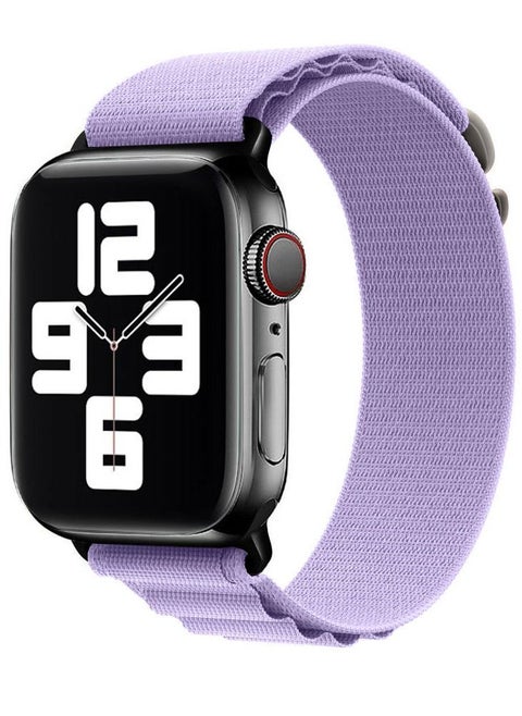 Apple Watch Band Alpine Loop Band 38mm 40mm 41mm Women Men Adjustable with Metal G-Hook Strap for iWatch Series 7/SE/6/5/4/3/2/1 Purple