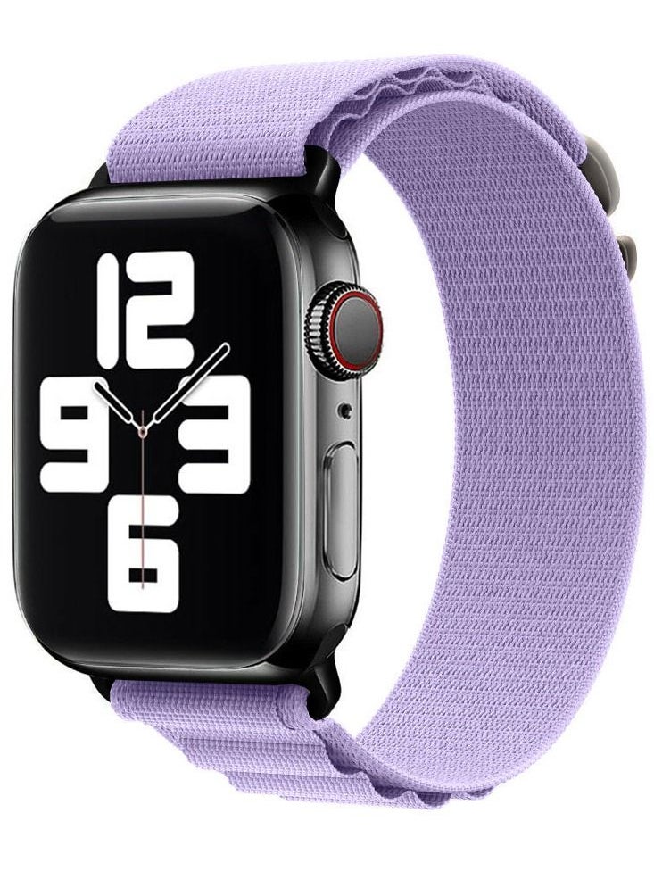 CATANES - Apple Watch Band Alpine Loop Band 38mm 40mm 41mm Women Men Adjustable with Metal G-Hook Strap for iWatch Series 7/SE/6/5/4/3/2/1 Purple - Image 1