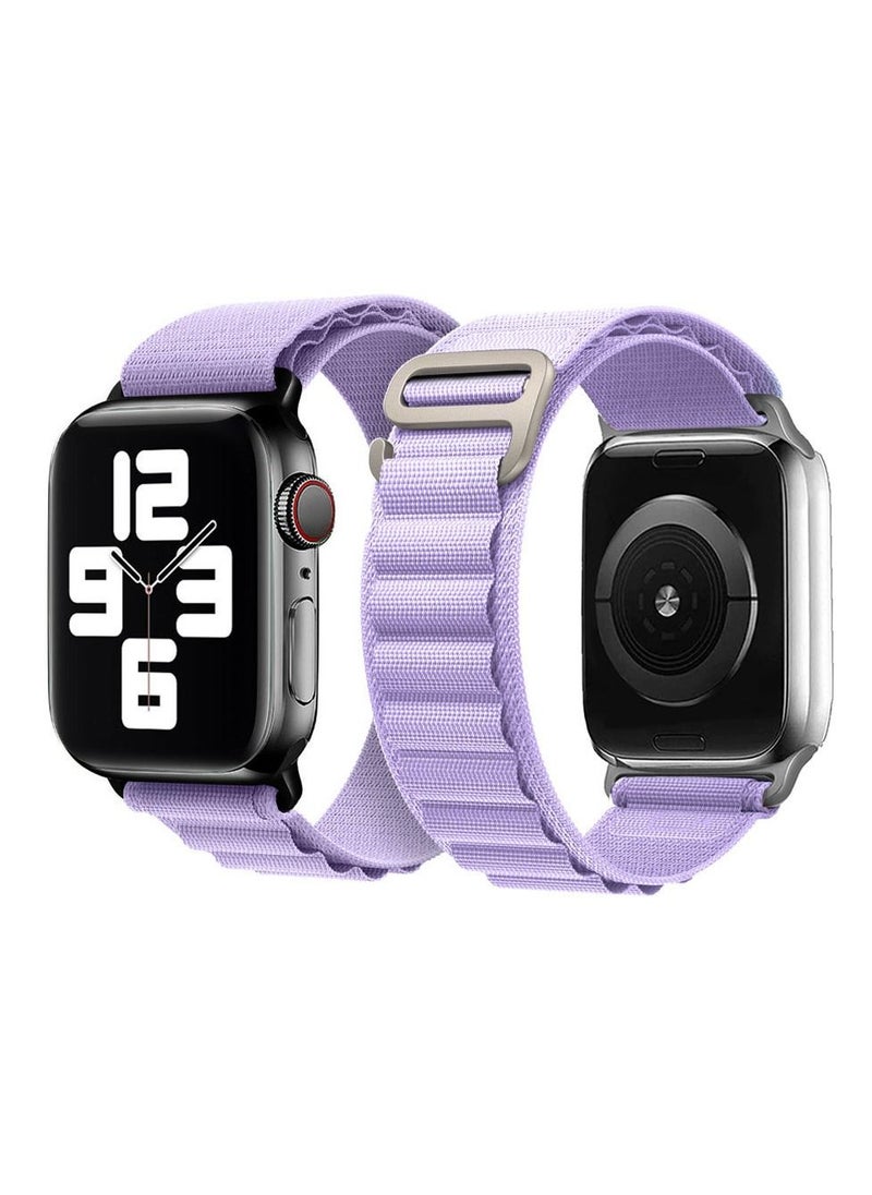 CATANES - Apple Watch Band Alpine Loop Band 38mm 40mm 41mm Women Men Adjustable with Metal G-Hook Strap for iWatch Series 7/SE/6/5/4/3/2/1 Purple - Image 1