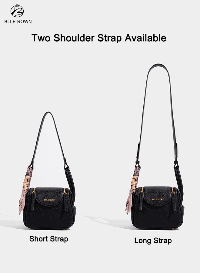 بليه روان شنطة نسائية يد وكتف وكروس مع حزام قصير وحزام طويل قابل للتعديل تصميم أنيق مع جيوب منظمة للاستخدام اليومي والدوام - Image 5