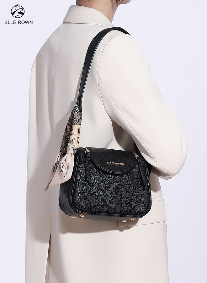 بليه روان شنطة نسائية يد وكتف وكروس مع حزام قصير وحزام طويل قابل للتعديل تصميم أنيق مع جيوب منظمة للاستخدام اليومي والدوام - Image 1