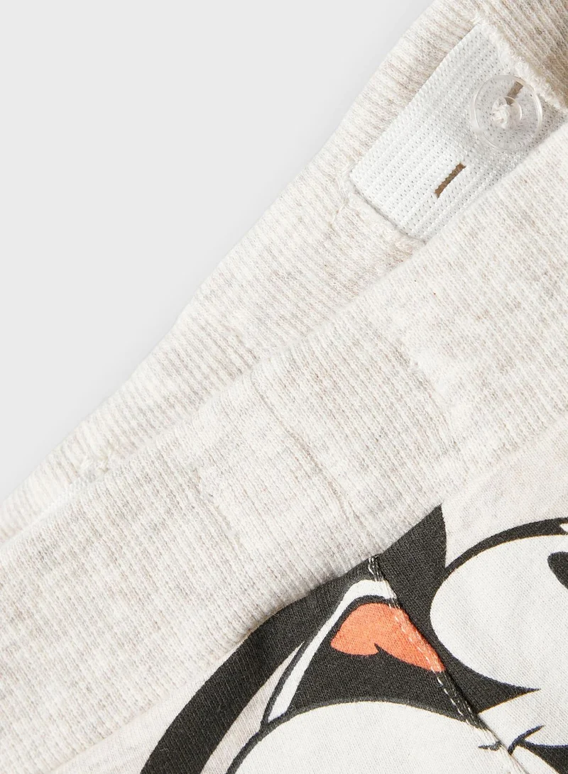 NAME IT Kids Mickey Mouse Print Sweatpants