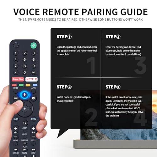 WDZP RMF-TX500U Remote Control for Sony Smart TV/Bravia TV - Image 4